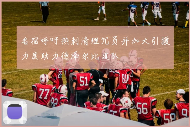 名宿呼吁热刺清理冗员并加大引援力度助力德泽尔比建队