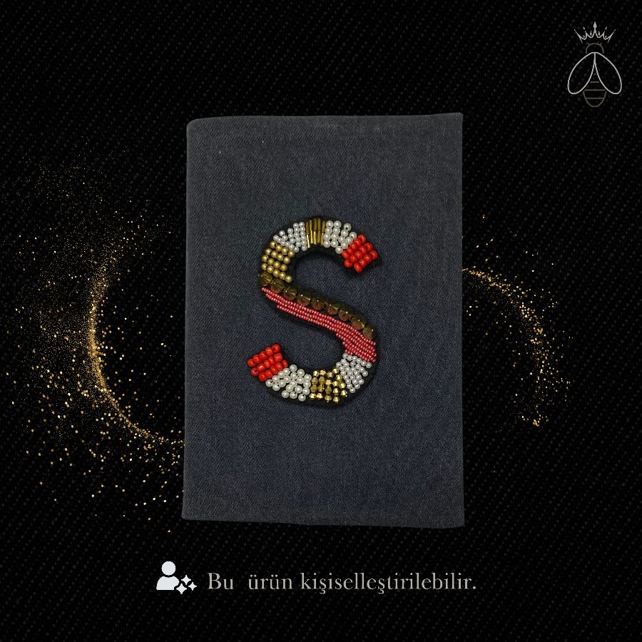 S Harfli Dark Goldies Defter